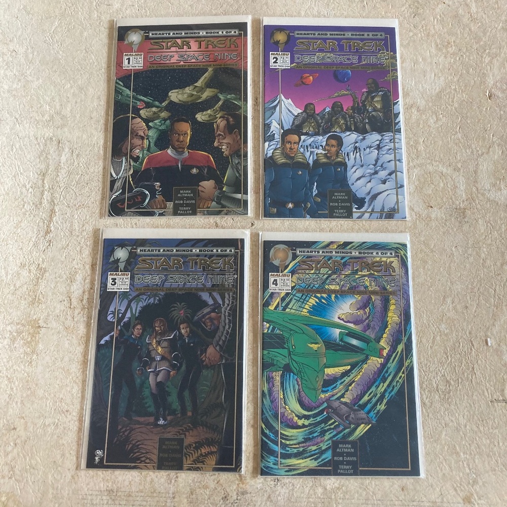1994 Star Trek Deep Space Nine Hearts & Minds Complete Set Comics New
